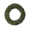 6ft. Clear LED Lights Flocked Artificial Christmas Wreath With Pinecones